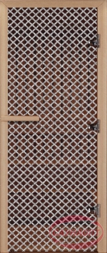 СИЛА АЛТАЯ "МИРАЖ " дверь стекло бронза прозрачная 70х190см (лиственная), 3 петли