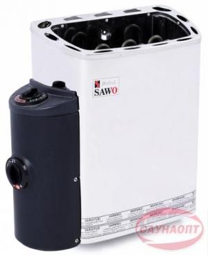 Электрическая печь  Sawo Mini MN-30NB-Z настенная, с пультом, 3,0 кВт, оцинк. сталь / нерж. cталь