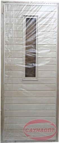 Дверь осина малая со стеклом без петель (1750х720мм, 1800х700мм)